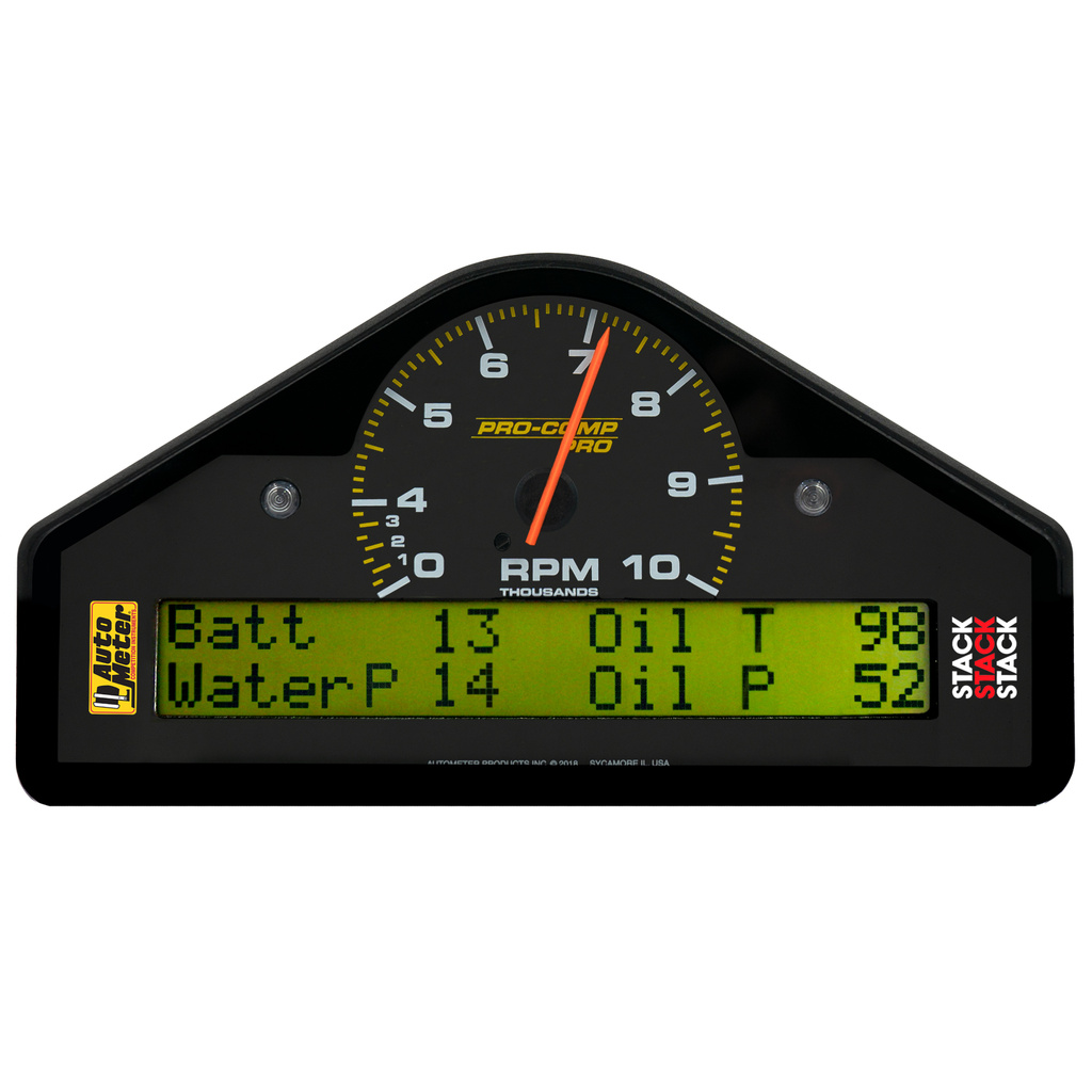Race Dash, 0-4-10k Rpm, Pro-Comp Pro