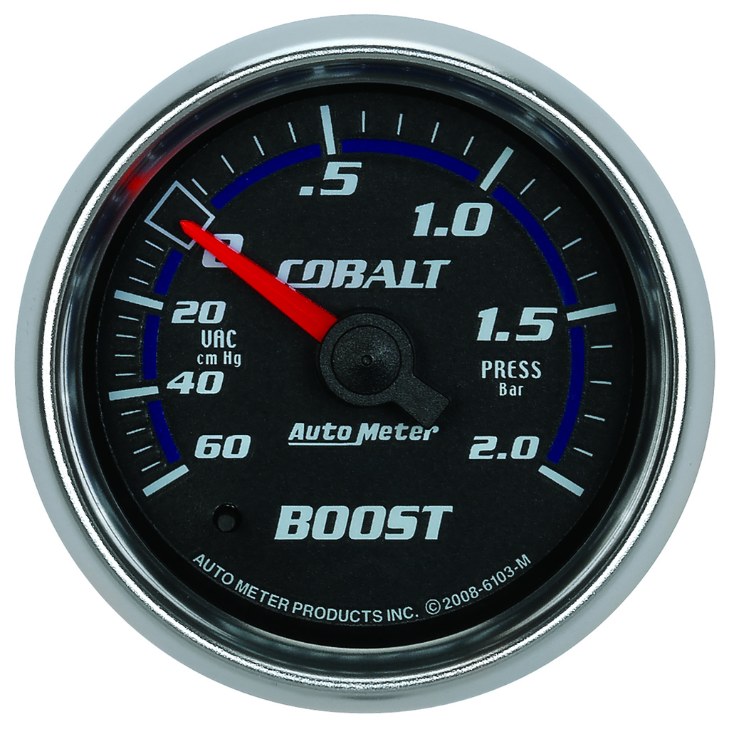 2-1/16" Boost/Vakuum, 60 Cm/Hg-2.0 Bar, Cobalt