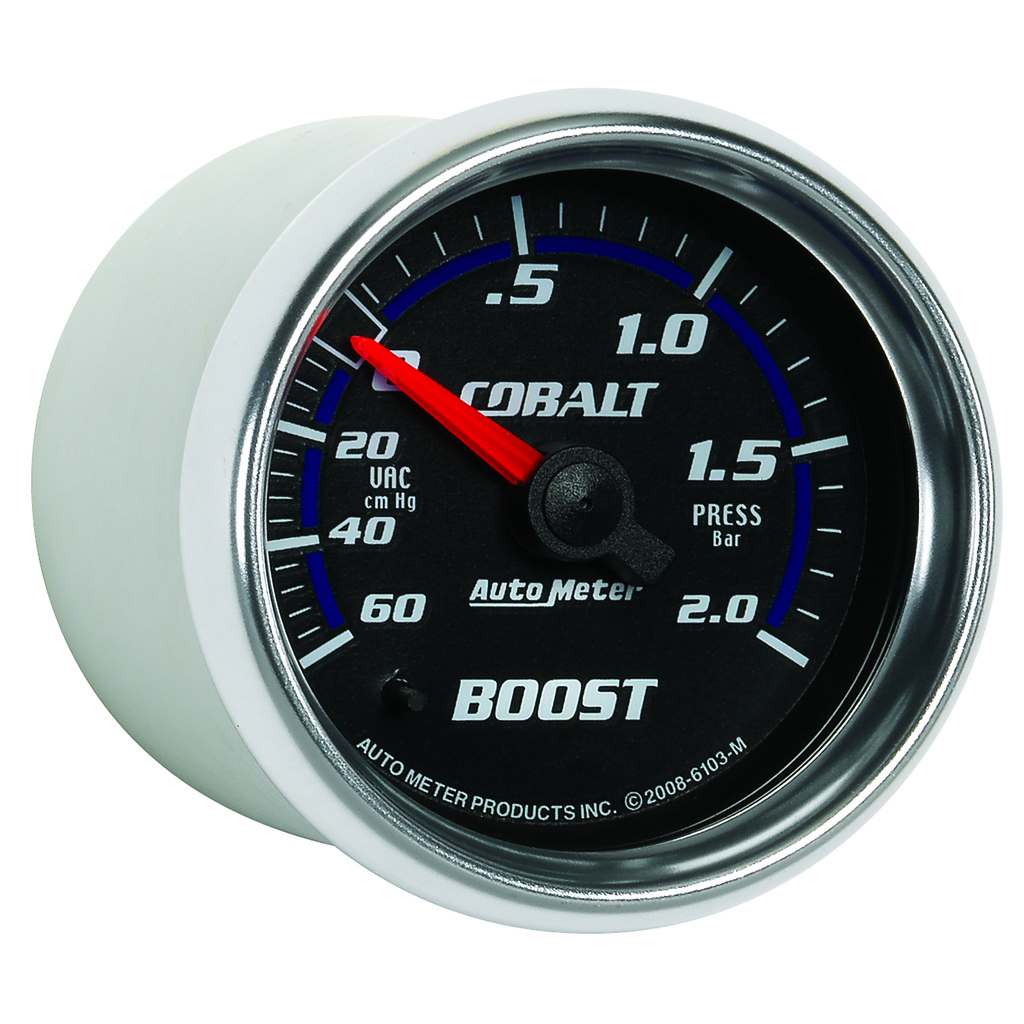 2-1/16" Boost/Vakuum, 60 Cm/Hg-2.0 Bar, Cobalt