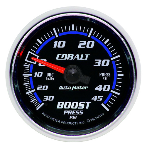 2-1/16" Boost/Vakuum, 30 In Hg/45 Psi, Cobalt