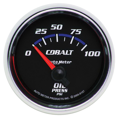 2-1/16" Oljetrykk, 0-100 Psi, Cobalt