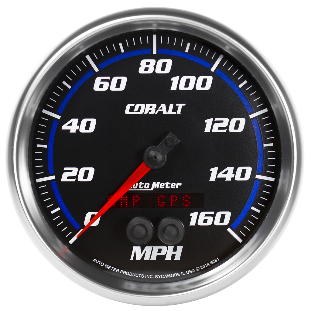 5" Gps Hastighetsmåler, 0-160 Mph, Cobalt