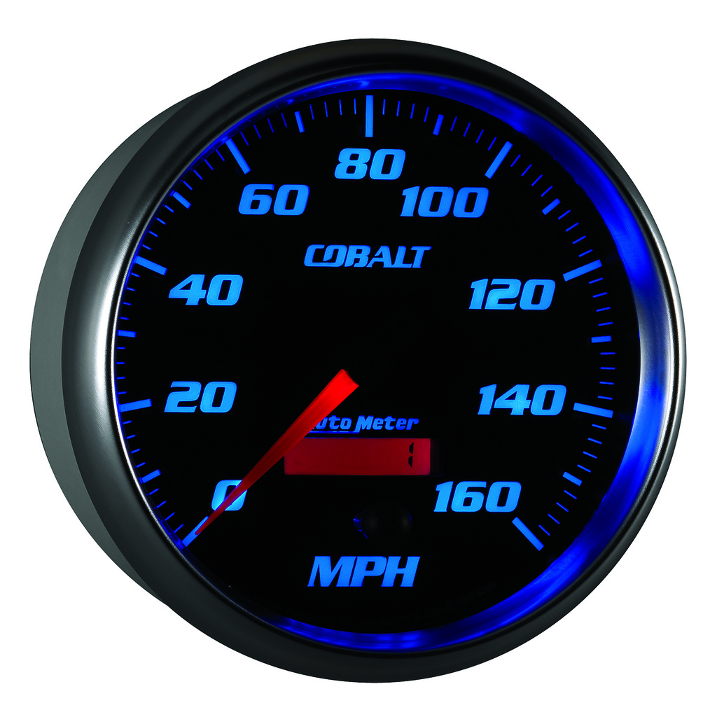 5" Hastighetsmåler, 0-160 Mph, Cobalt