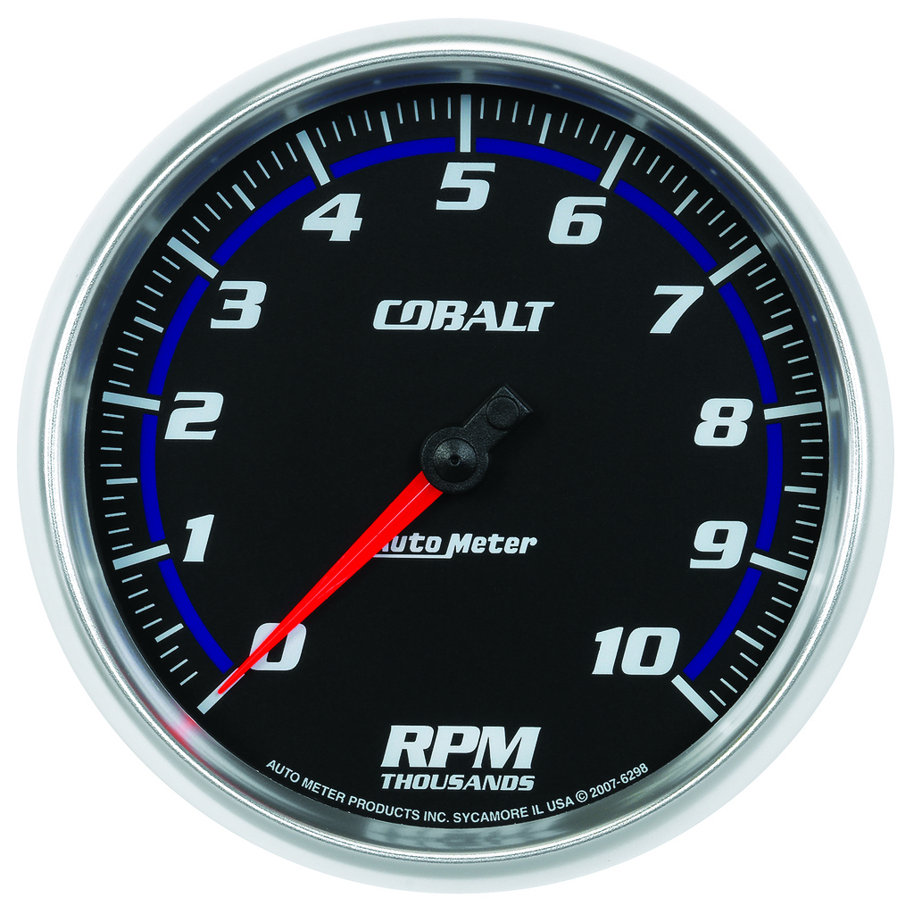 5" In-Dash Turteller, 0-10,000 Rpm, Cobalt