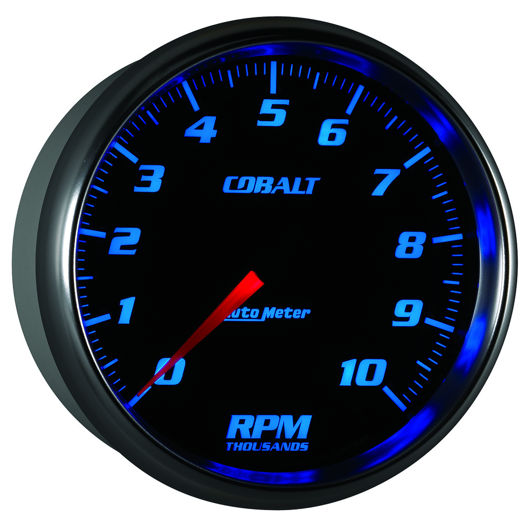 5" In-Dash Turteller, 0-10,000 Rpm, Cobalt