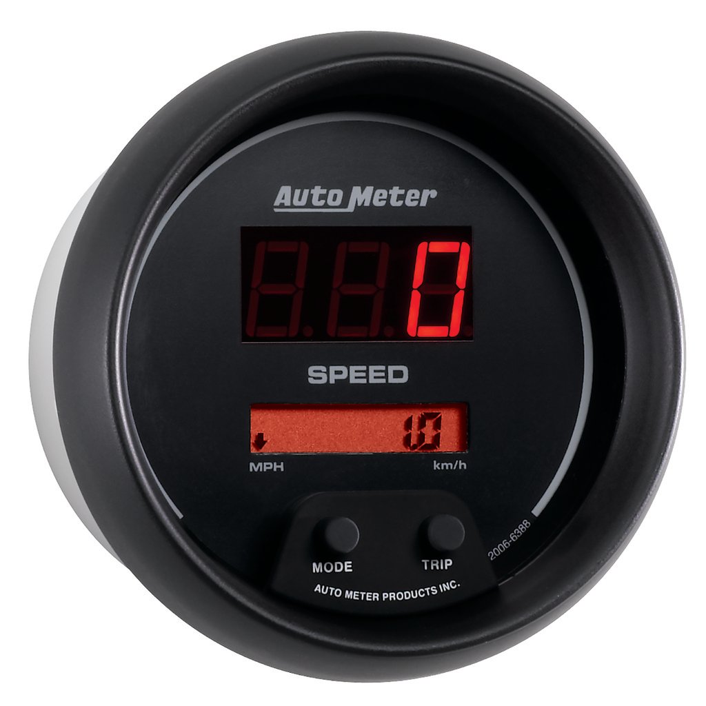 3-3/8" Hastighetsmåler, 260 Mph / 260 Km/H, Sport-Comp Digital