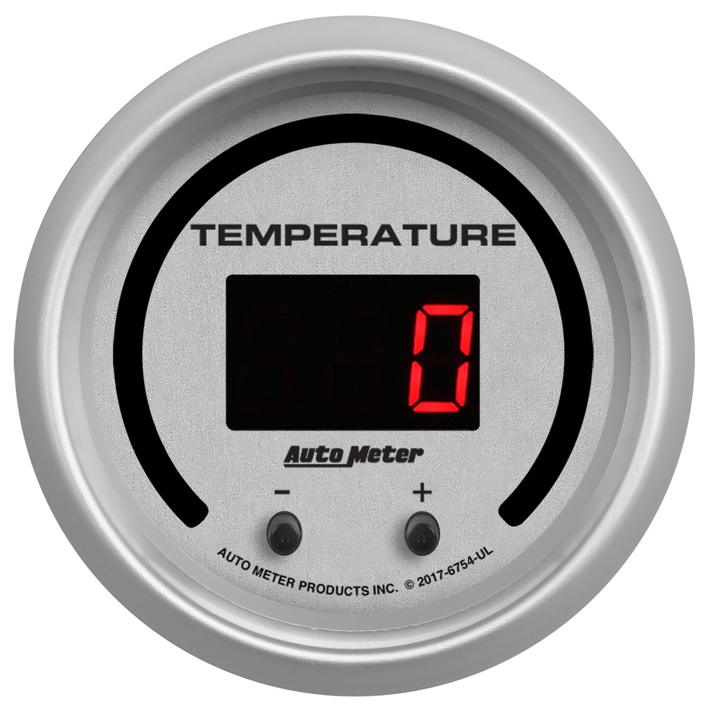 2-1/16" Two Channel Fluid Temperature, Selectable Scale ºf / ºc, Ultra-Lite Elite Digital