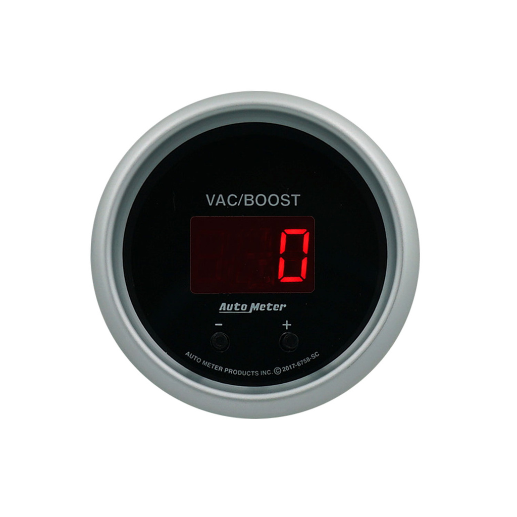 2-1/16" Two Channel Vac/Boost / Fluid Trykk, Selectable Scale Psi / Bar, Sport-Comp Elite Digital