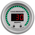 2-1/16" Two Channel Vac/Boost / Fluid Trykk, Selectable Scale Psi / Bar, Ultra-Lite Elite Digital