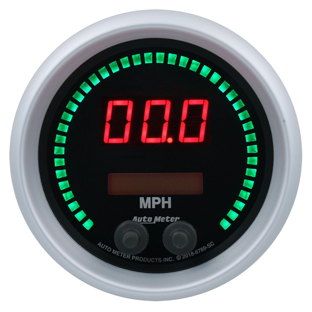 3-3/8" Speedometer 260 Mph / 260 Km/H Elec. Programmable, Sport-Comp Elite Digital