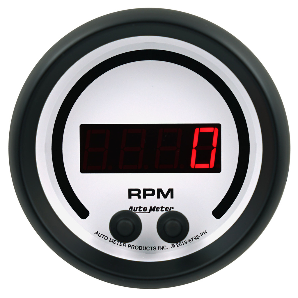 3-3/8" Turteller, 0-16k Rpm, In-Dash, Phantom Elite Digital