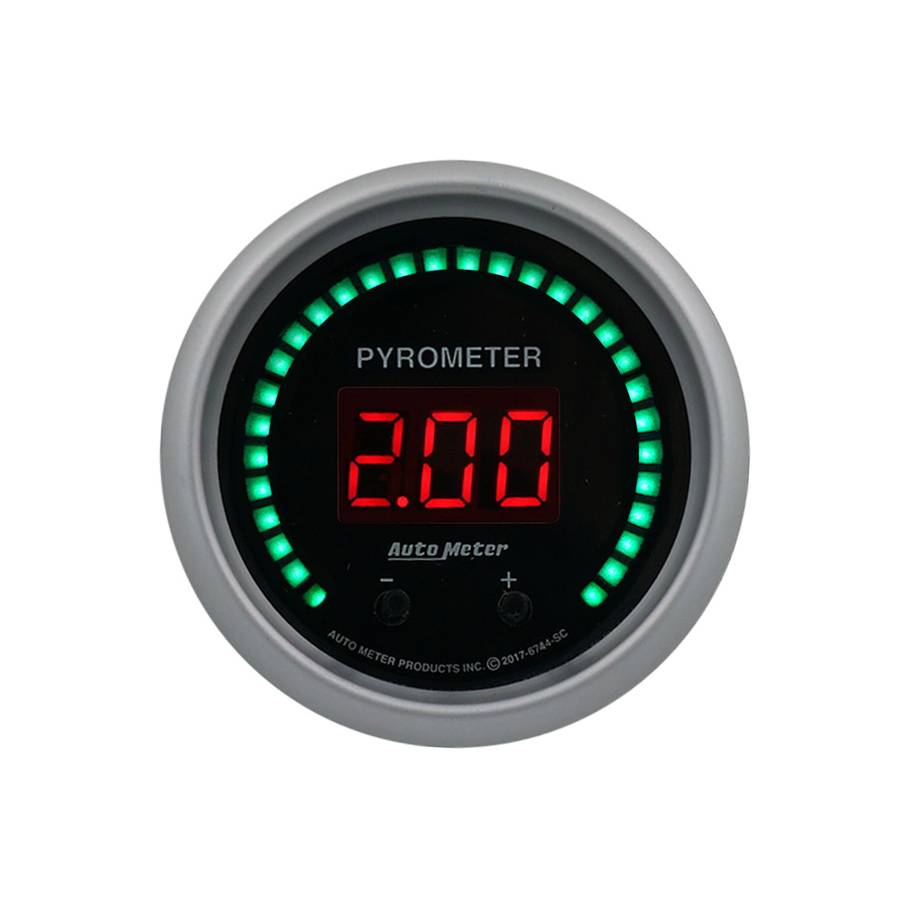 2-1/16" Two Channel Pyrometer (Egt), 0-2,000 ºf (0-1,100 ºc), Sport-Comp Elite Digital