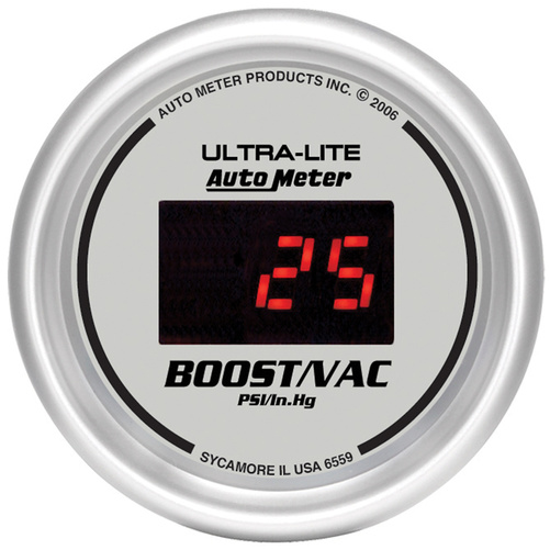 2-1/16" Laddtryck/Vacuum, 5-100 PSI, ULTRA-LITE DIGITAL
