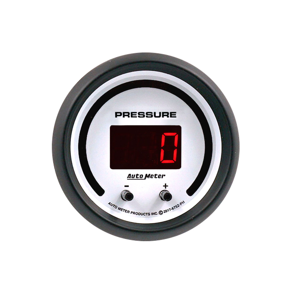 2-1/16" Two Channel Fluid Trykk, Selectable Scale Psi / Bar, Phantom Elite Digital