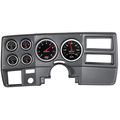6-målers tilpasset dashbordsett, Chevy Truck / Suburban 73-83, Designer Black