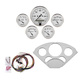 5-målers tilpasset dashbordsett, Chevy Car 55-56, Old Tyme White