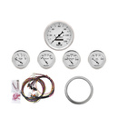 5-målers tilpasset dashbordsett, Chevy Car 59-60, Old Tyme White