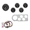 5-målers tilpasset dashbordsett, Ford Truck 48-50, Old Tyme Black