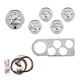 5-målers tilpasset dashbordsett, Ford Truck 48-50, Old Tyme White