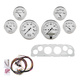 6-målers tilpasset dashbordsett, Chevy Truck 60-63, Old Tyme White