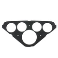 5-målers tilpasset dashbordsett, Chevy Truck 55-59, Old Tyme White