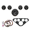 5-målers tilpasset dashbordsett, Chevy Truck 55-59, Old Tyme Black