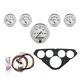 5-målers tilpasset dashbordsett, Chevy Truck 55-59, Old Tyme White