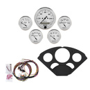5-målers tilpasset dashbordsett, Chevy 55-56, Old Tyme White