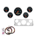 5-målers tilpasset dashbordsett, Chevy Truck 40-46, Designer Black