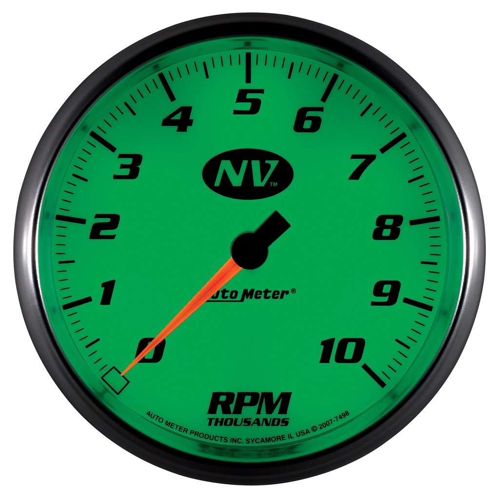 5" In-Dash Turteller, 0-10,000 Rpm, Nv