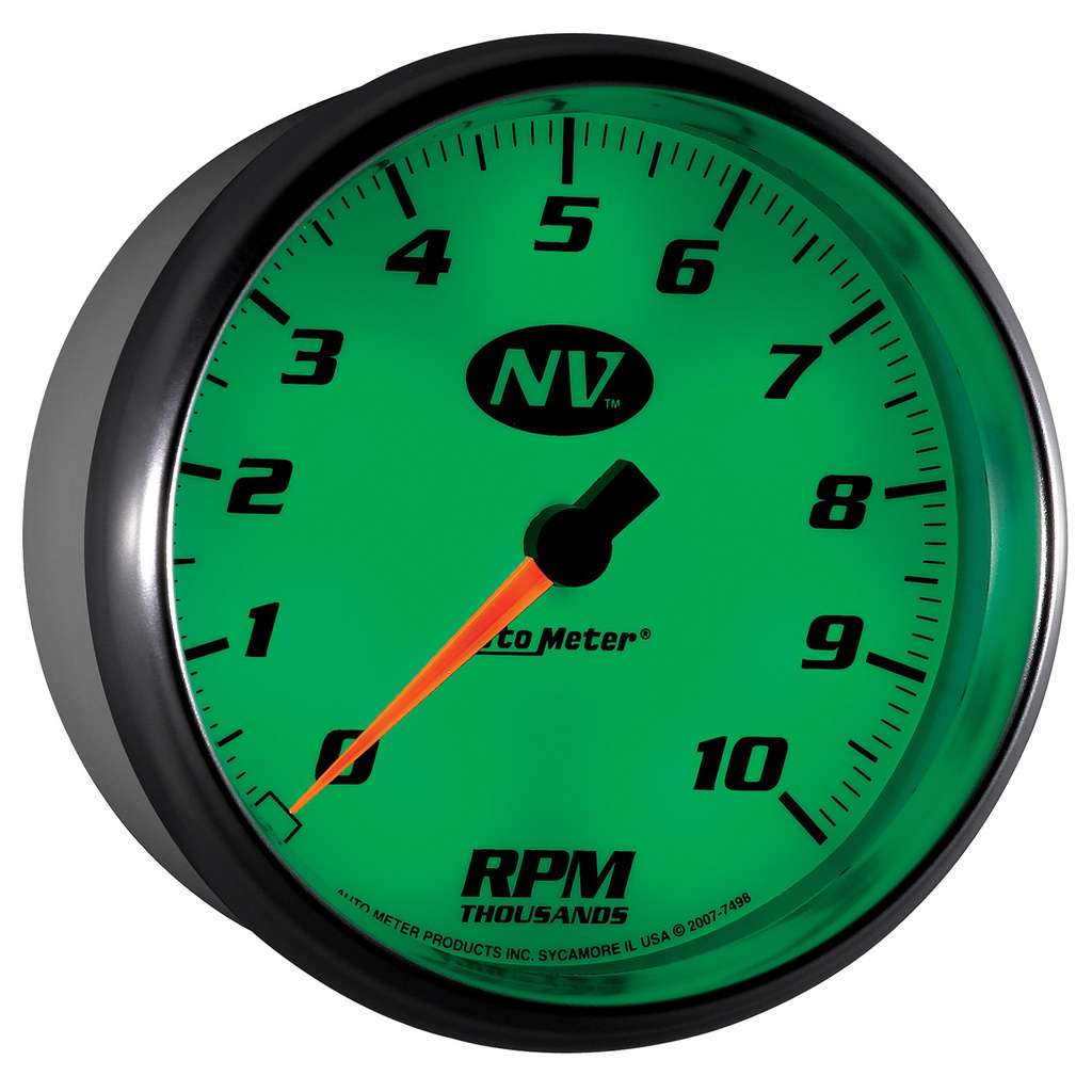 5" In-Dash Turteller, 0-10,000 Rpm, Nv
