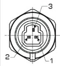 Oljetrykksensor / Drivstofftrykksensor 1/8" NPT