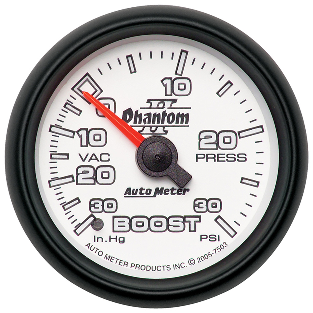 2-1/16" Boost/Vakuum, 30 In Hg/30 Psi, Phantom Ii
