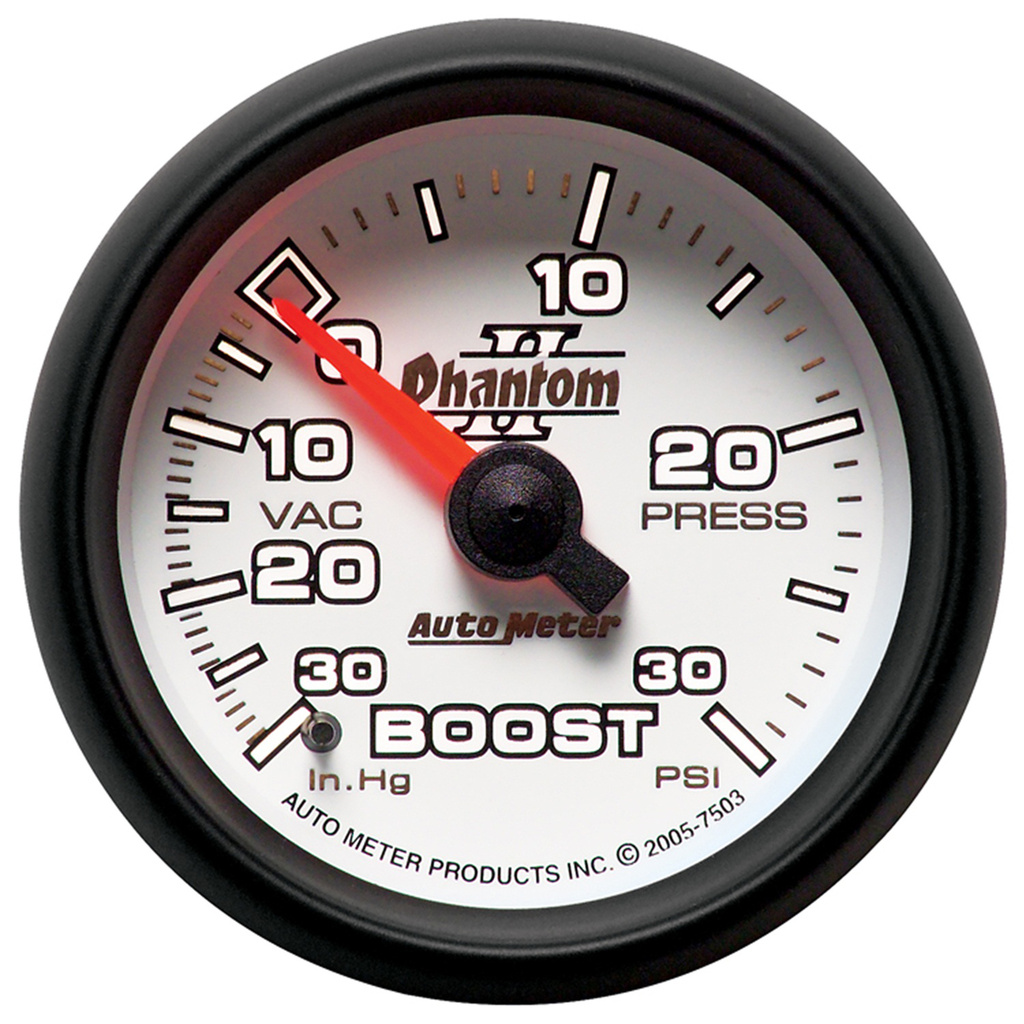 2-1/16" Boost/Vakuum, 30 In Hg/30 Psi, Phantom Ii