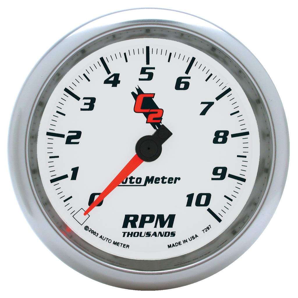 3-3/8" In-Dash Turteller, 0-10,000 Rpm, C2