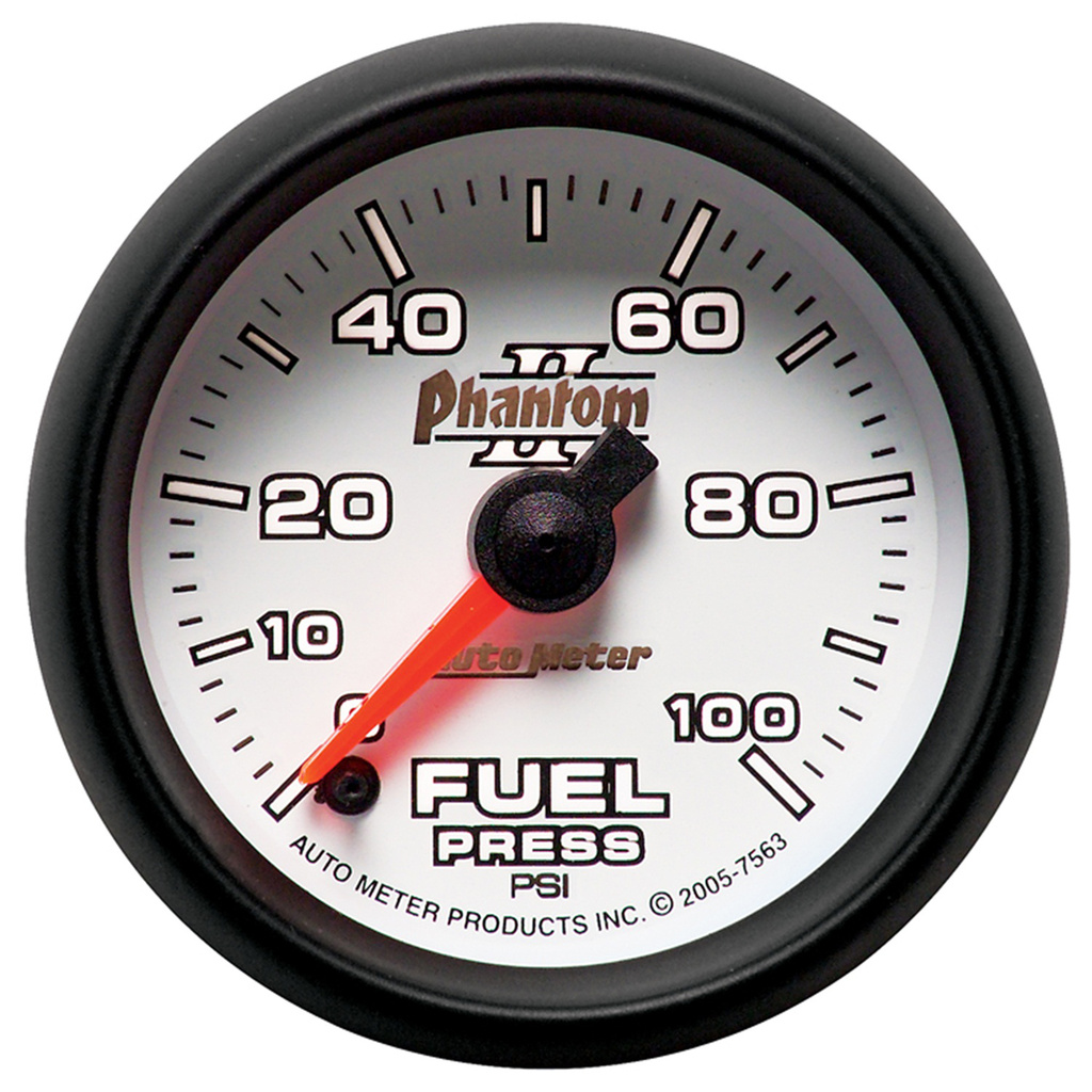 2-1/16" Drivstoff Trykk, 0-100 Psi, Phantom Ii