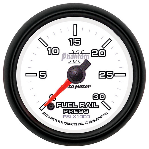 2-1/16" Fuel Rail Trykk, 0-30k Psi, Phantom Ii