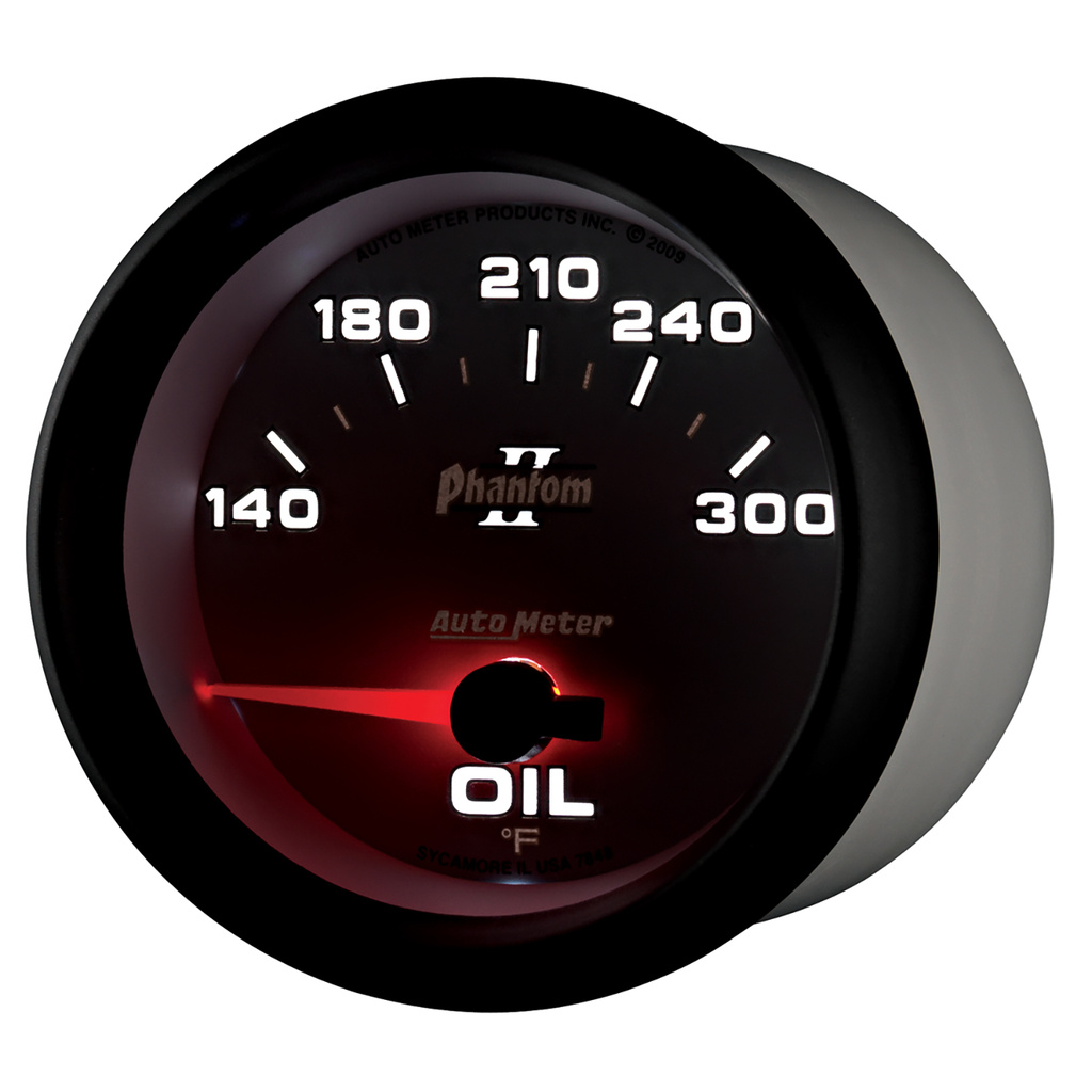 2-5/8" Oljetemperatur, 140-300 °F, Phantom Ii