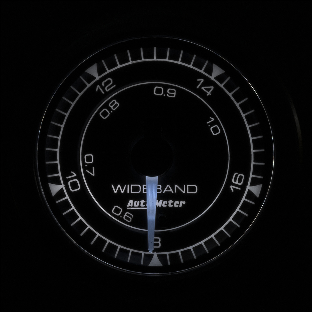 2-1/16" Air/Fuel Ratio-Bredbånd lambdaAnalog 8:1-18:1 Stepper Motor Chrono