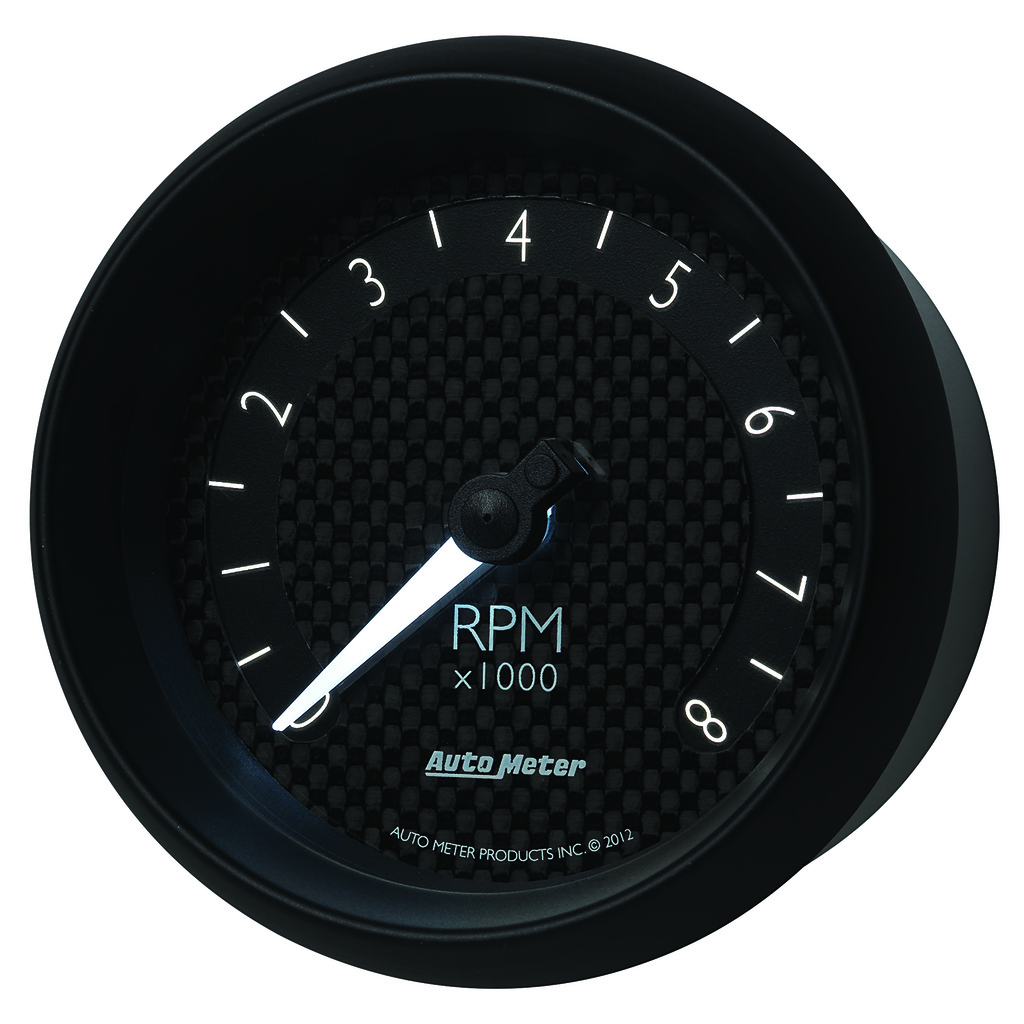 3-3/8" In-Dash Turteller, 0-8,000 Rpm, Gt