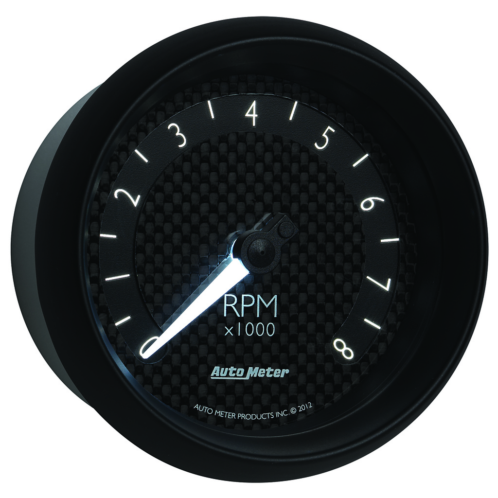 3-3/8" In-Dash Turteller, 0-8,000 Rpm, Gt