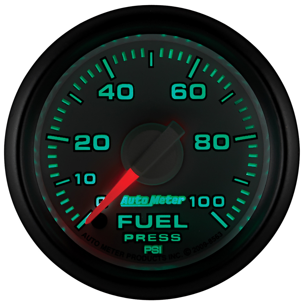 2-1/16" Drivstoff Trykk, 0-100 Psi, Gen 3 Dodge Factory Match
