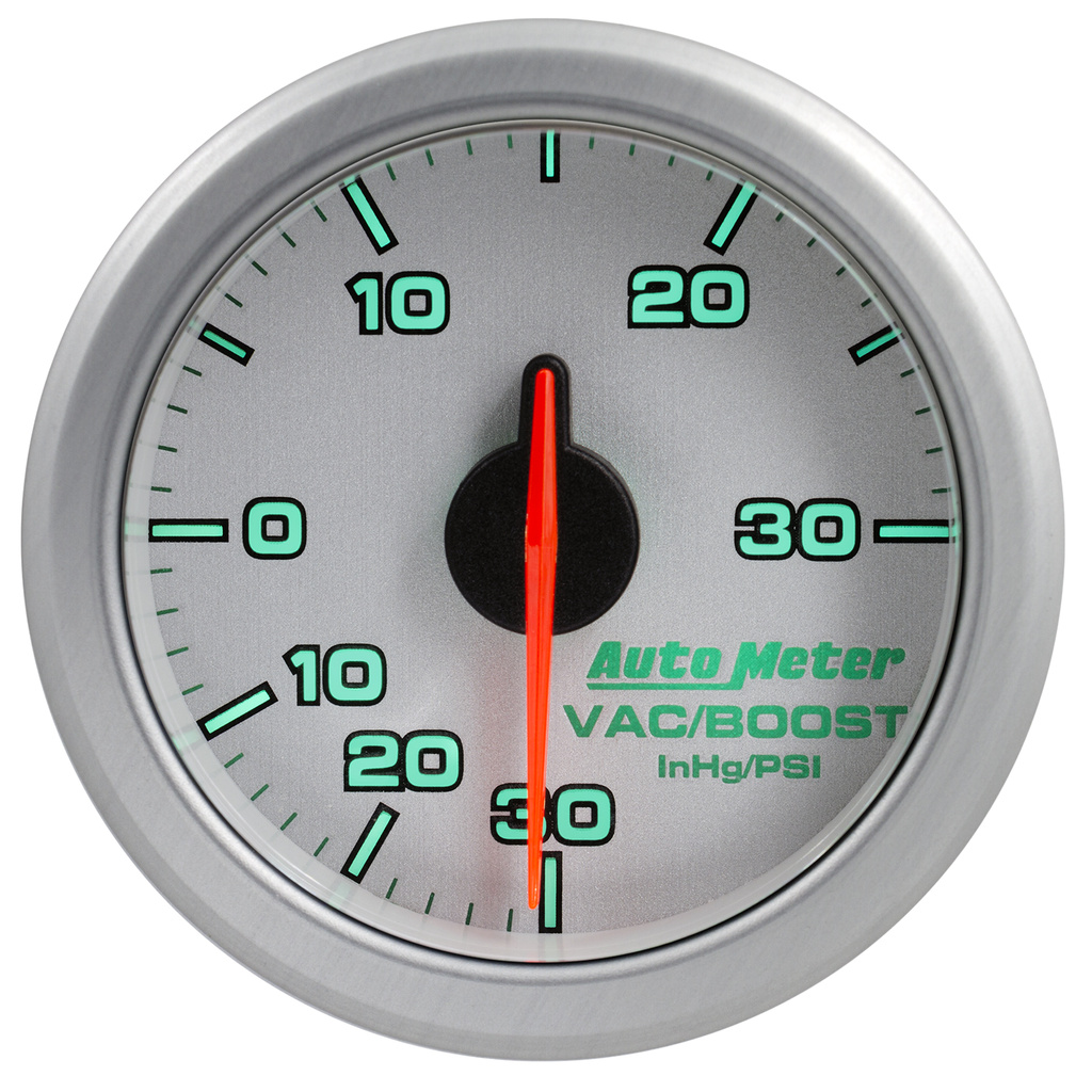 2-1/16" Boost/Vac, 30 In Hg/30 Psi, Airdrive, Silver