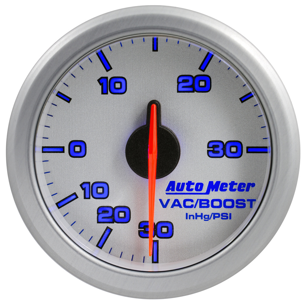 2-1/16" Boost/Vac, 30 In Hg/30 Psi, Airdrive, Silver