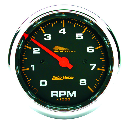 3-3/4" Turteller, 0-8,000 Rpm, Black, Pro-Cycle