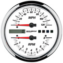 5" Direct Fit Turteller/Speedometer Combo, 8k Rpm/120 Mph, White, Pro-Cycle