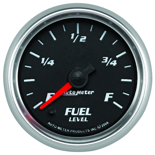 2-1/16" Drivstoffnivå, Programmable 0-280 Ω, Black, Pro-Cycle