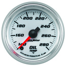 2-1/16" Oljetemperatur, 140-280 °F, White, Pro-Cycle