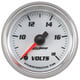 2-1/16" Voltmeter, 8-18v, White, Pro-Cycle