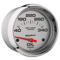 2-5/8" Oljetemperatur, 140-340 °F, Marine Chrome Ultra-Lite
